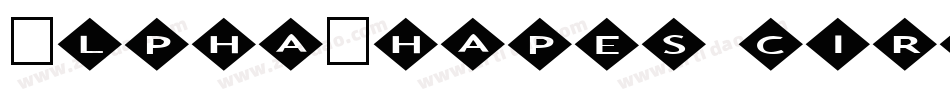 AlphaShapes circles字体转换